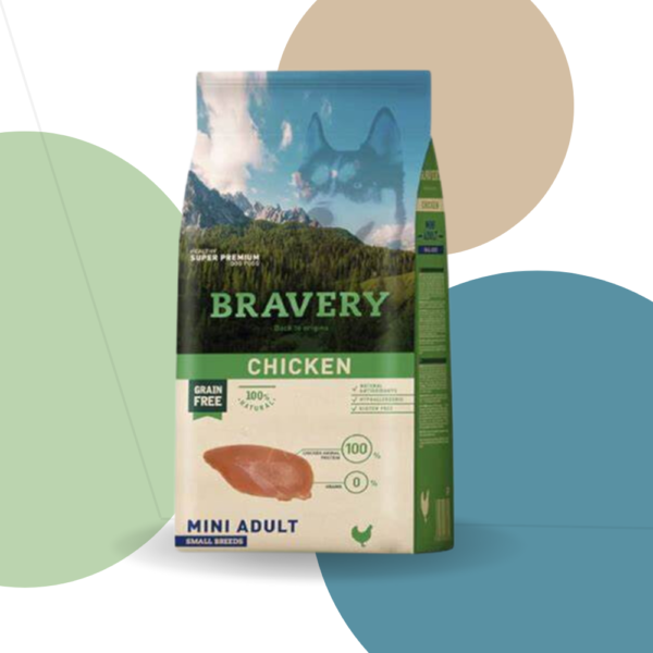 BRAVERY SUPER PREMIUM MINI ADULTO CHIKEN 2KG