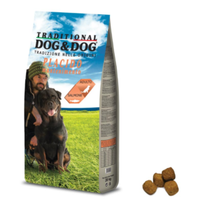 Ração Tradicional Dog & Dog Plácido mantimento Adulto Com Salmão 10Kg