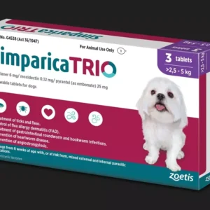 SIMPARICA TRIO 2.5-5KG ( 1 COMP )