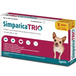 SIMPARICA TRIO 1.25-2.5 KG ( 1 COMP )